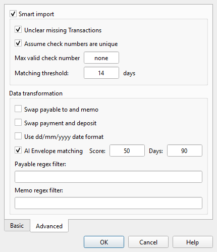 Import Transactions — Advanced